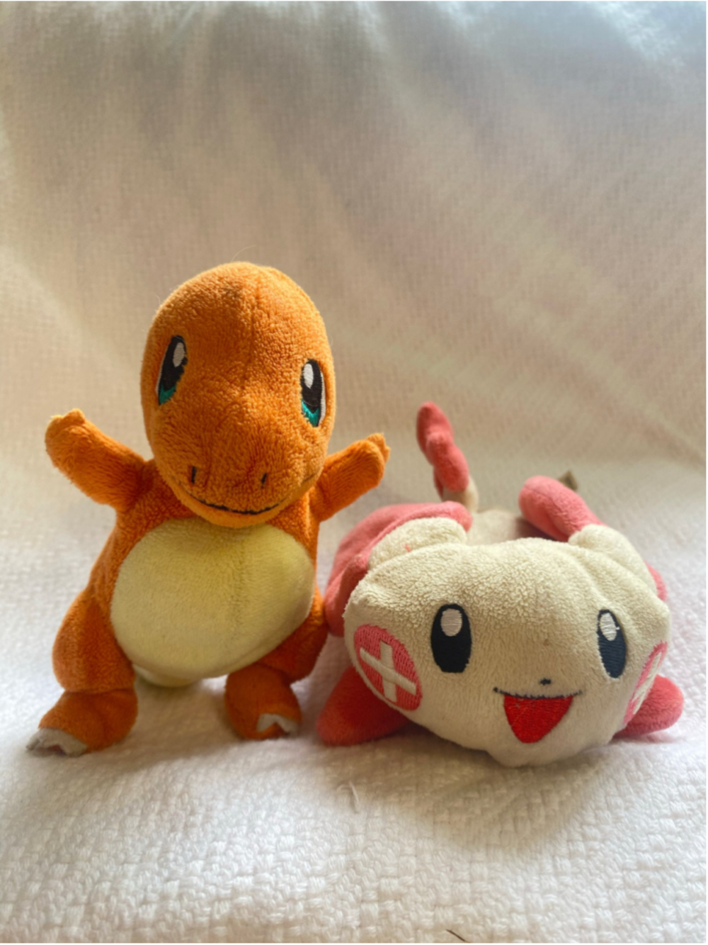Charmander Plusle Pokémon Mini Plush  Set Y2K 90s Vintage Nintendo 2004 Hasbro